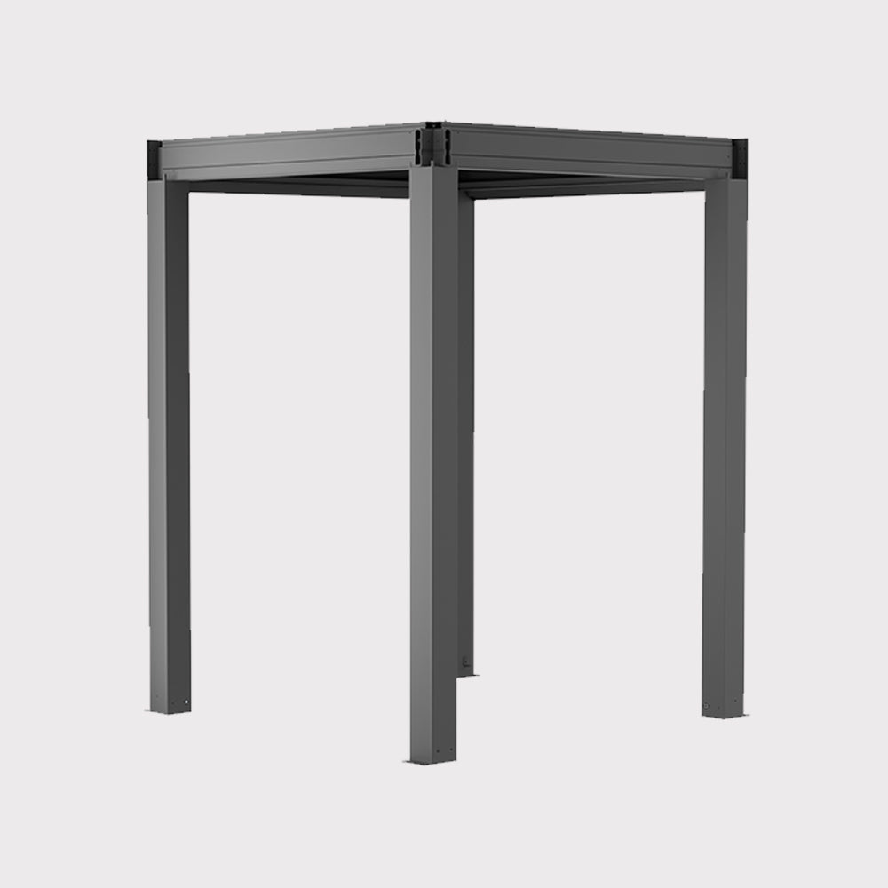 Pergola 200x200x280 cm z LED, element carportu