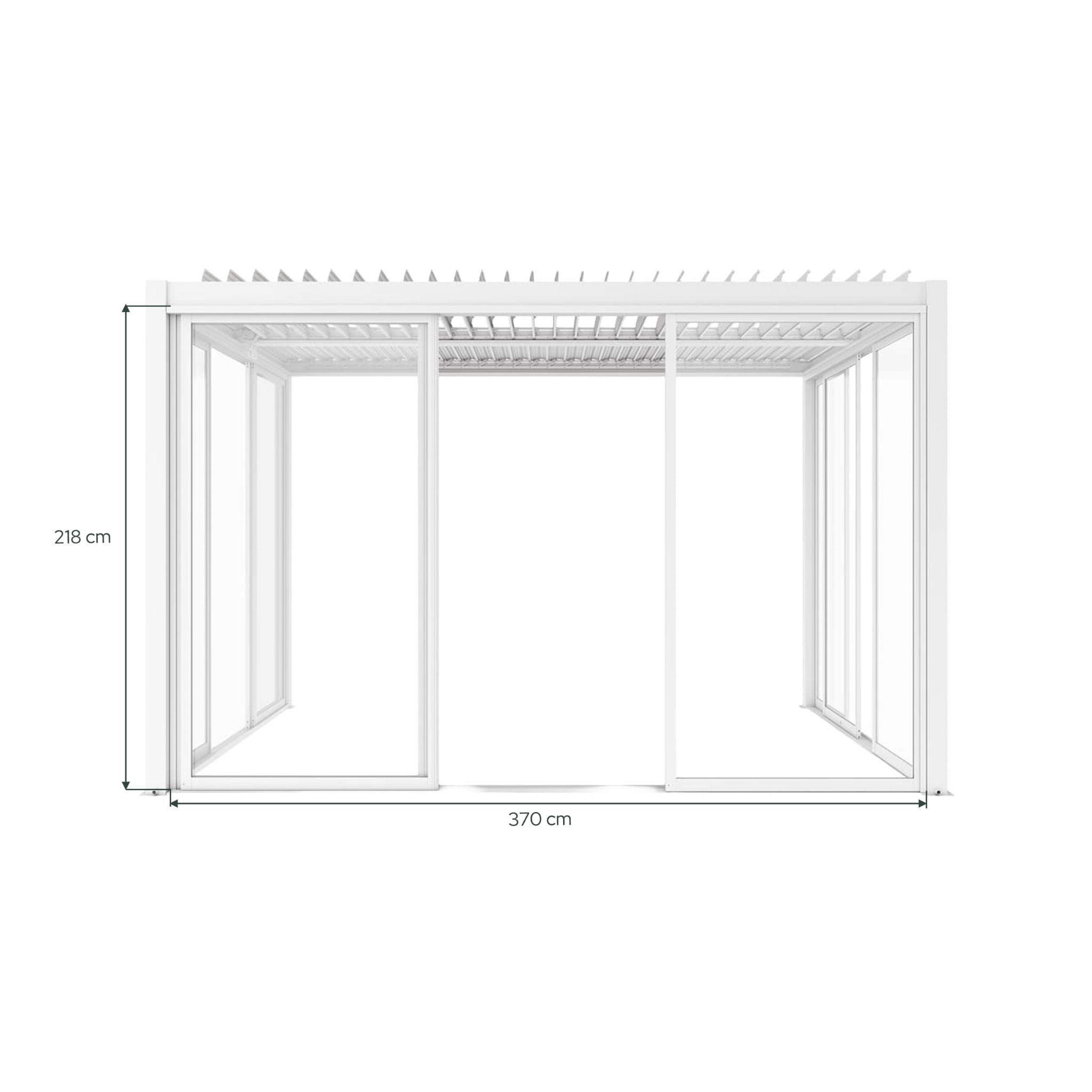 Drzwi przesuwne Luxe 370×218 cm białe