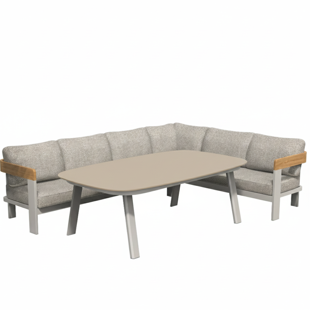 Zestaw narożny Molto z dużym stołem jadalnianym