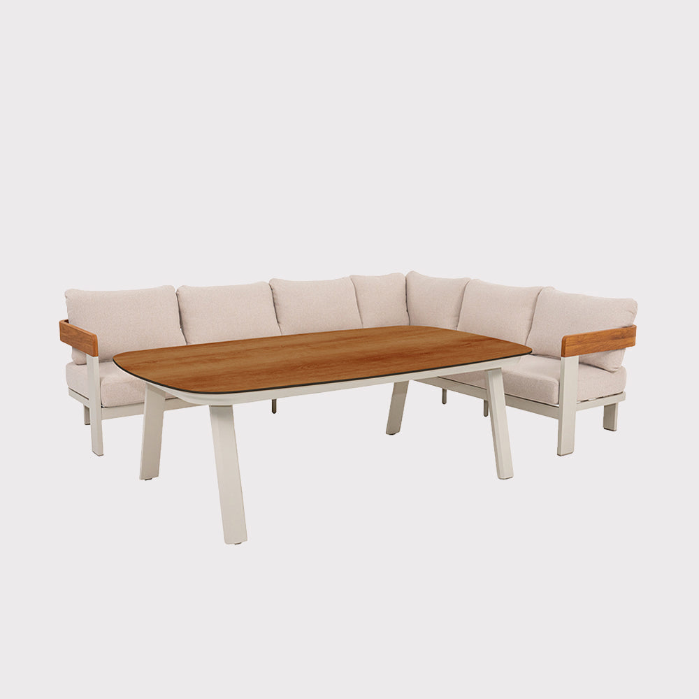 Molto corner set with a large dining table