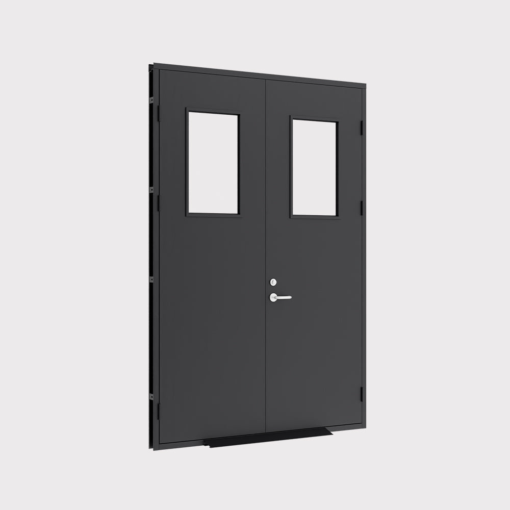 Elite steel sliding doors 175×258 cm with windows