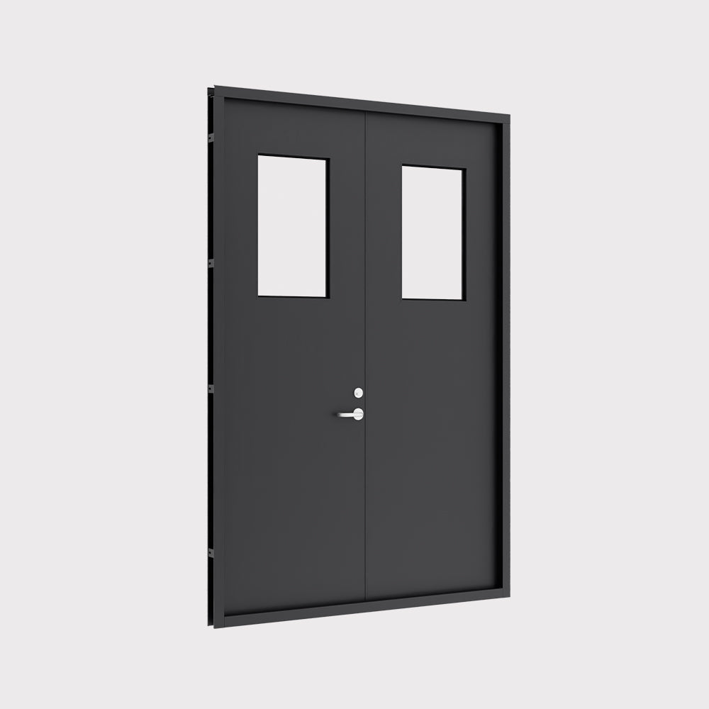 Elite steel sliding doors 175×258 cm with windows