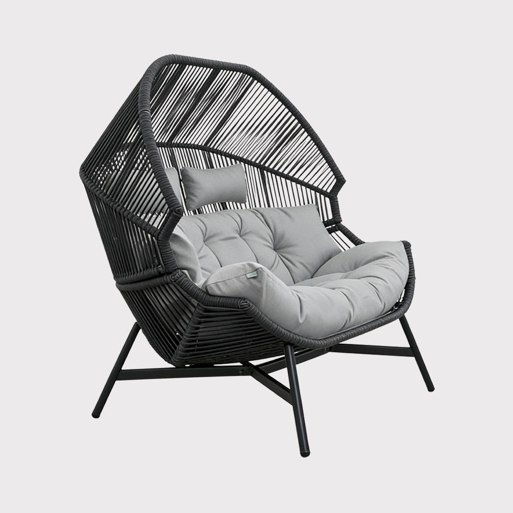 Fotel podwójny Hola antracyt