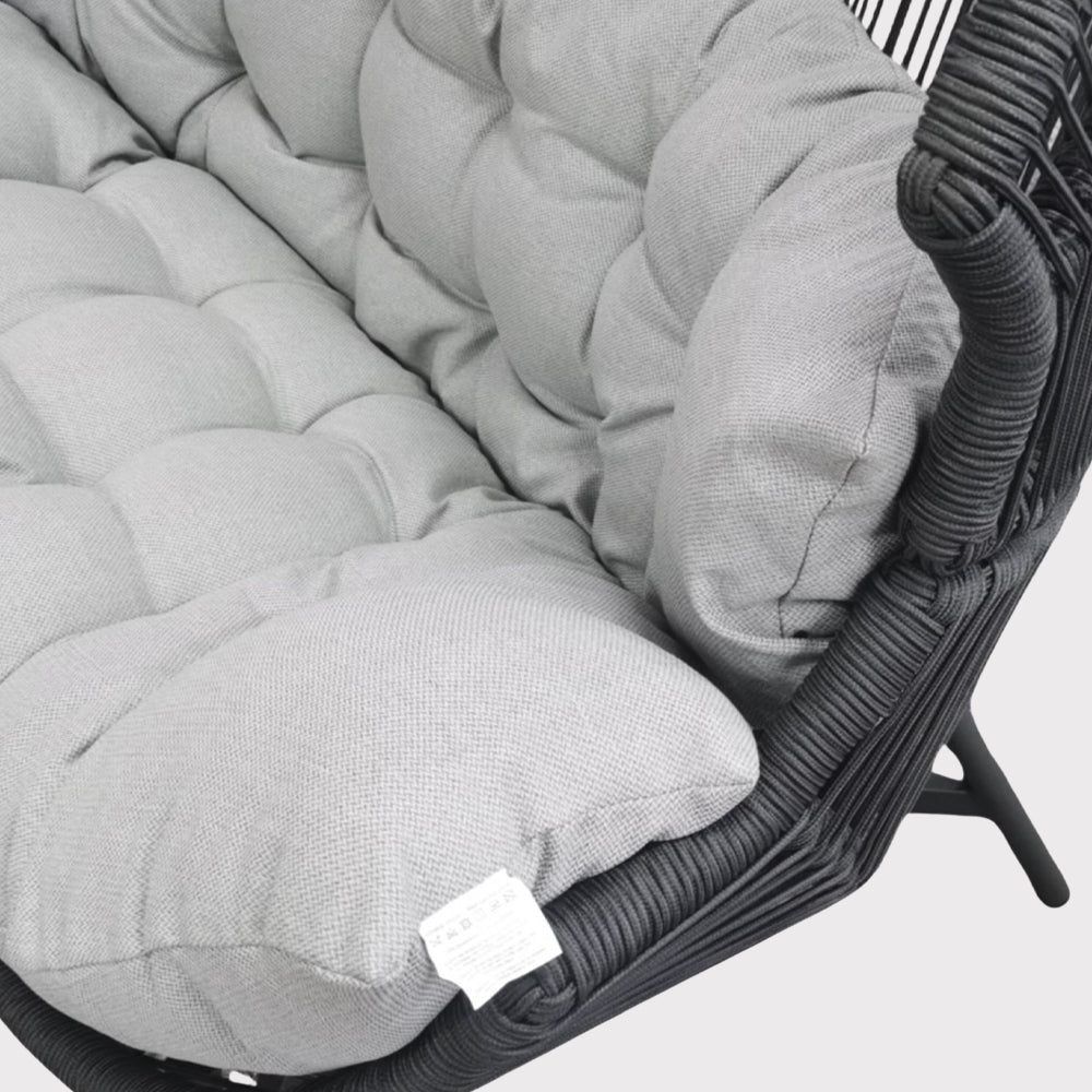 Fotel podwójny Hola antracyt