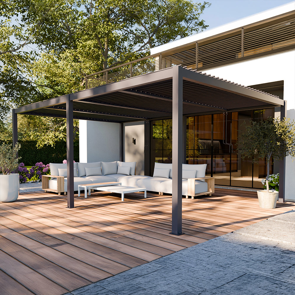 Pergola ogrodowa Luxe 7.8×3x2,5 m antracyt