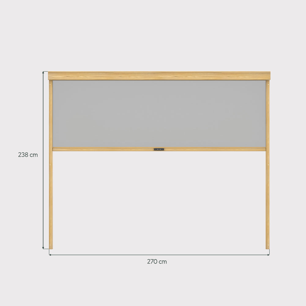 Markiza tarasowa manualna Luxe 3 m (270 x 238 cm) kolor drewna