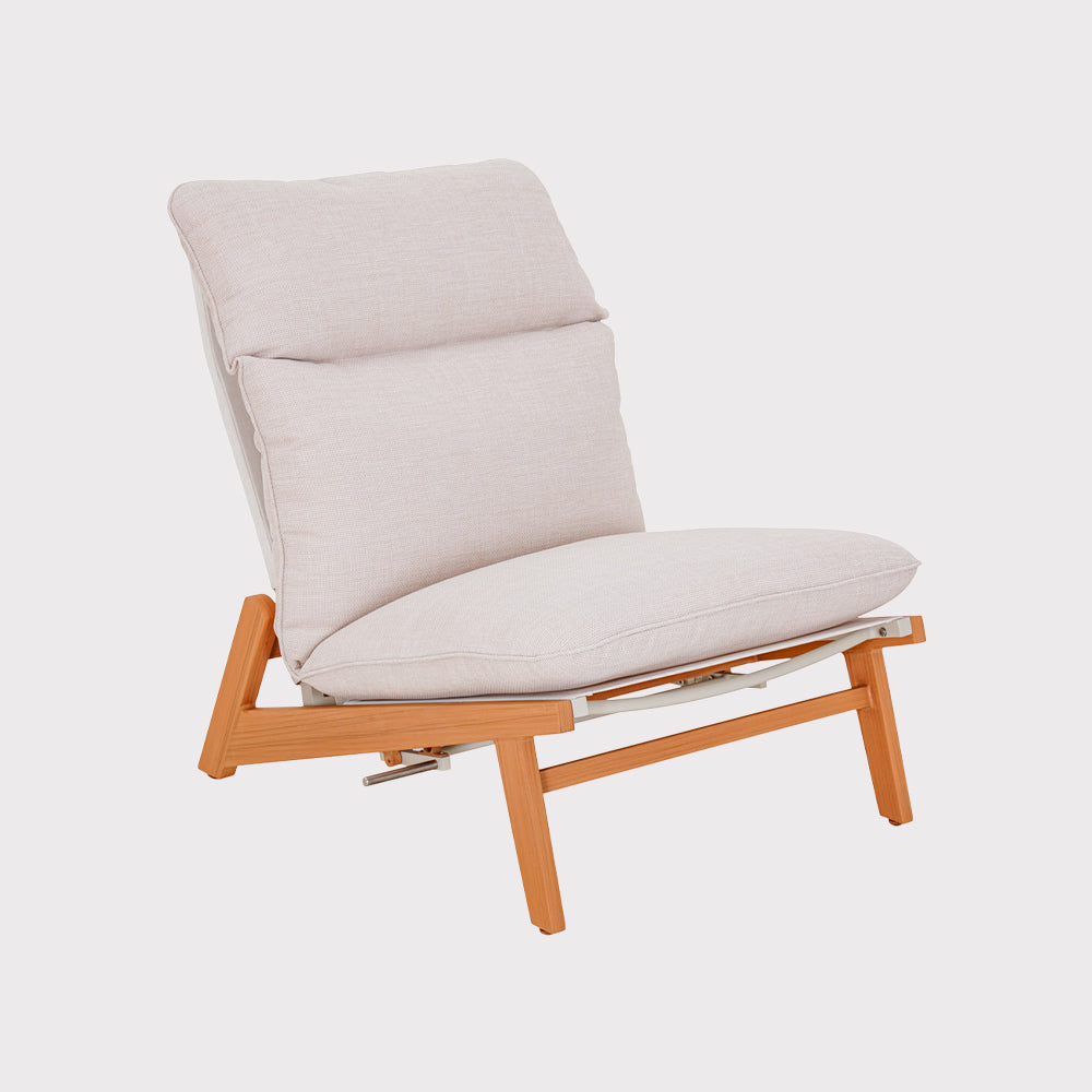 Leżak ogrodowy Kalem z podnóżkiem