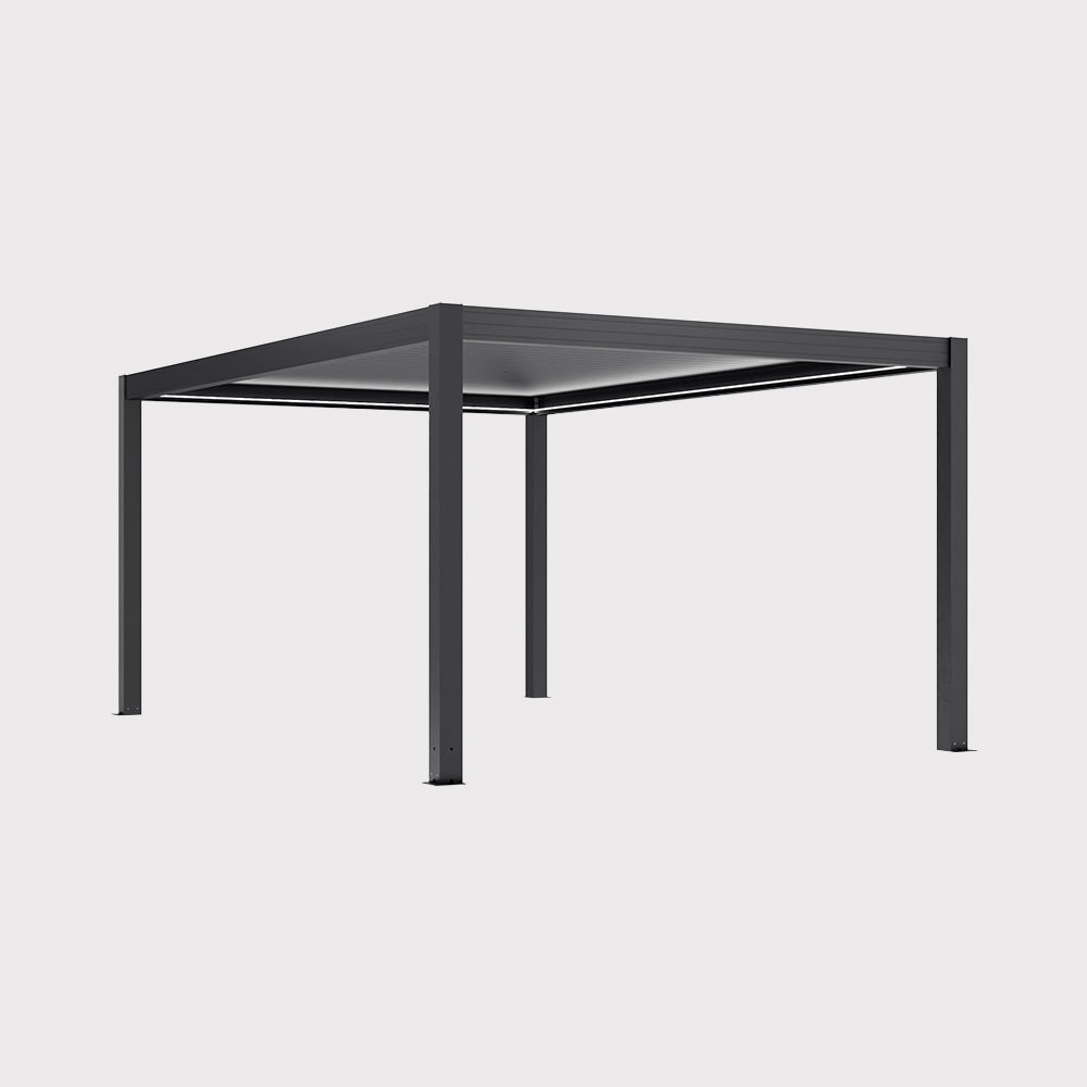 Elite electric garden pergola 6×4×2.8 m with LED lighting anthracite