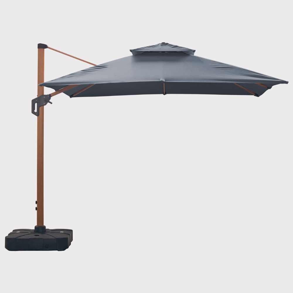 Parasol ogrodowy Roma M w kolorze antracytowym