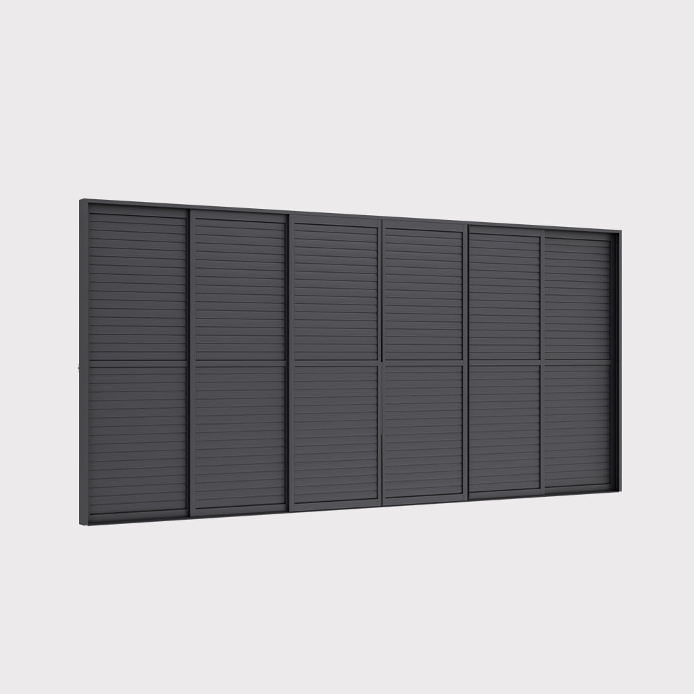Elite sliding louvered wall 6m (570x258 cm)