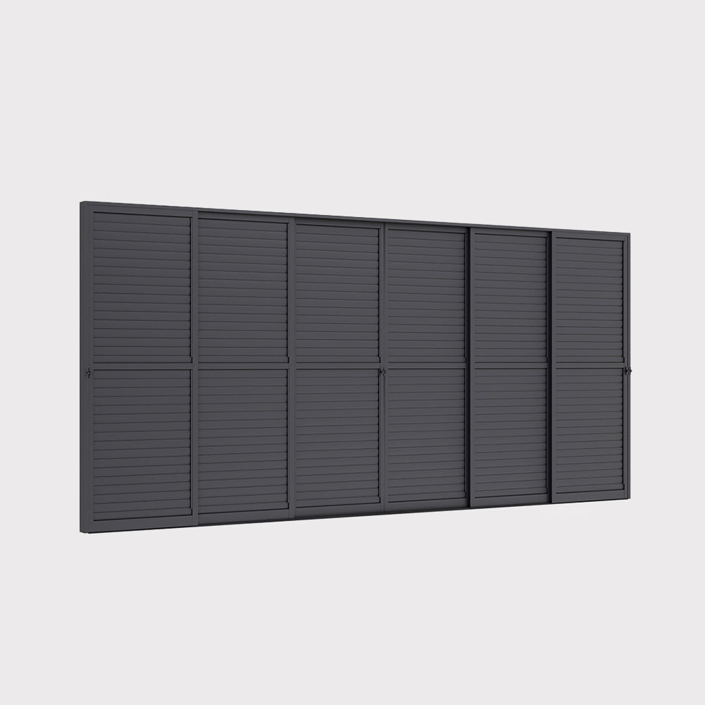 Elite sliding louvered wall 6m (570x258 cm)