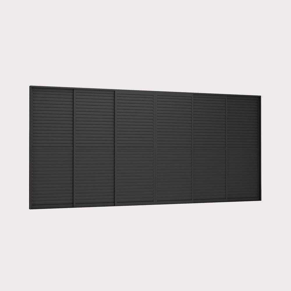 Elite sliding louvered wall 570×258 cm