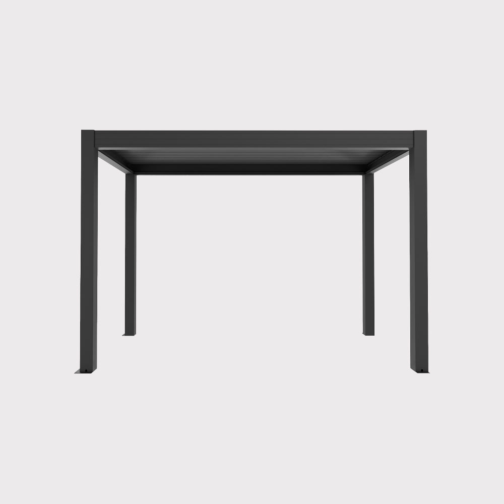 Pergola ogrodowa elektryczna Elite 400×200×280 cm z oświetleniem LED antracyt